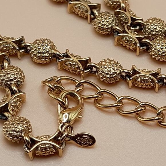 Vintage Premier Designs Gold Plated Necklace, Brutalist Design, 21 Inches - Picture 9 of 11
